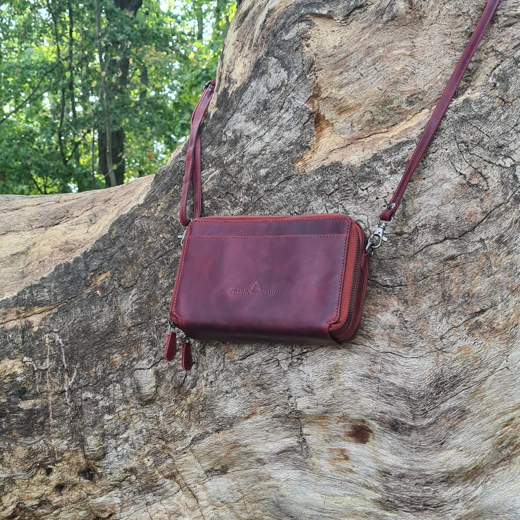 handytasche zum umhängen für damen und herren aus leder