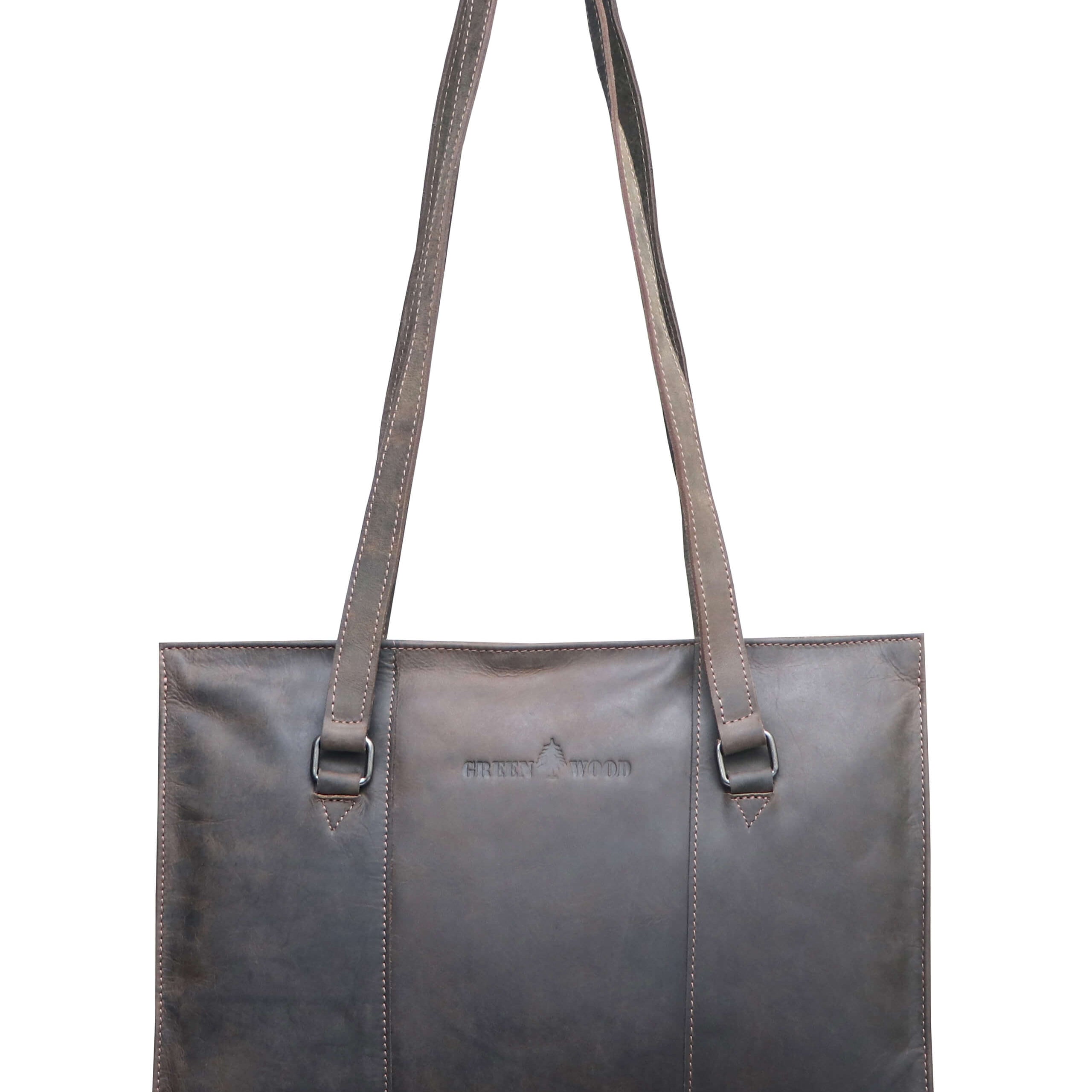 Emily Shopper Bag Women Top Handle Leather Clutch Shoulder Bag