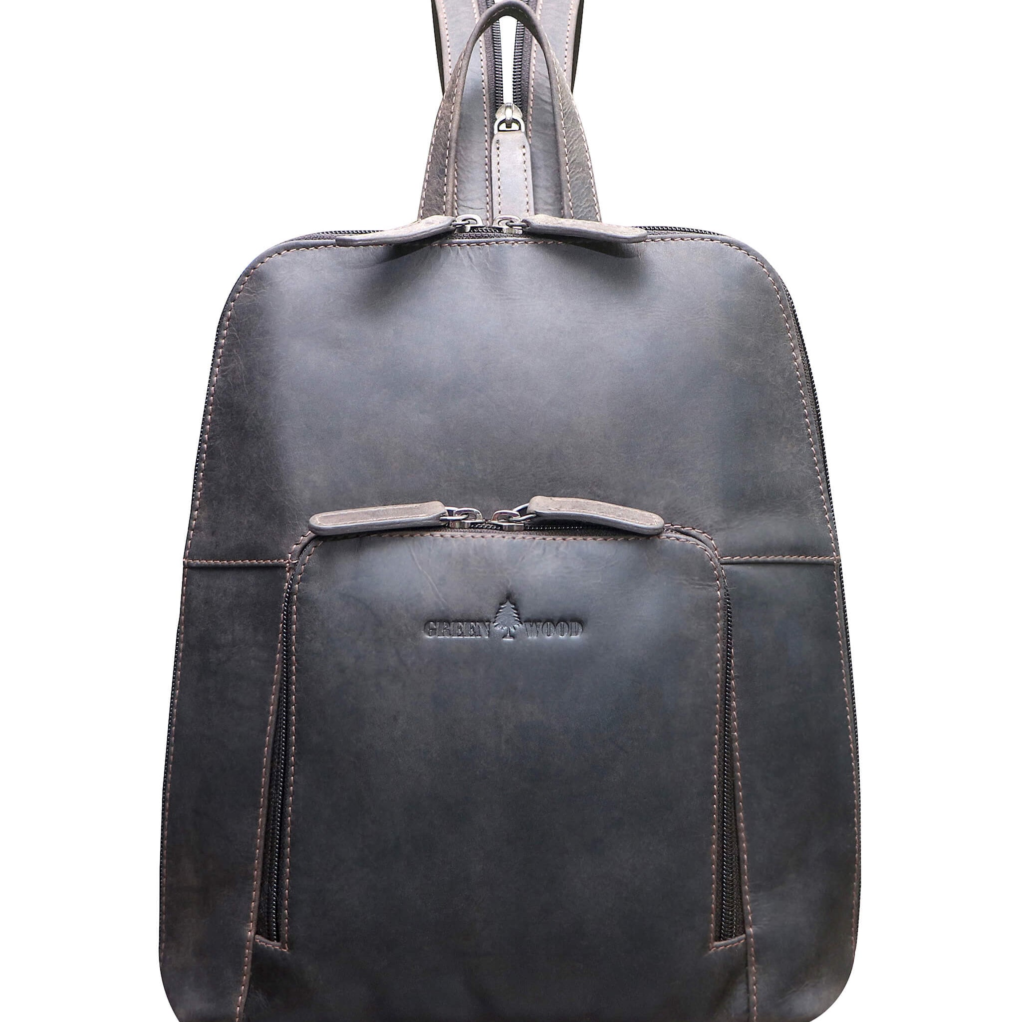 Anja Women Daypack Leather Small City Backpack Girls Modern