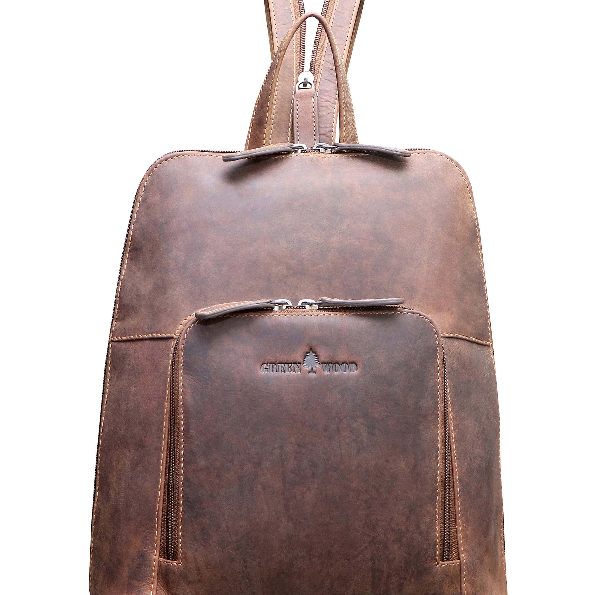 Anja Women Daypack Leather Small City Backpack Girls Modern