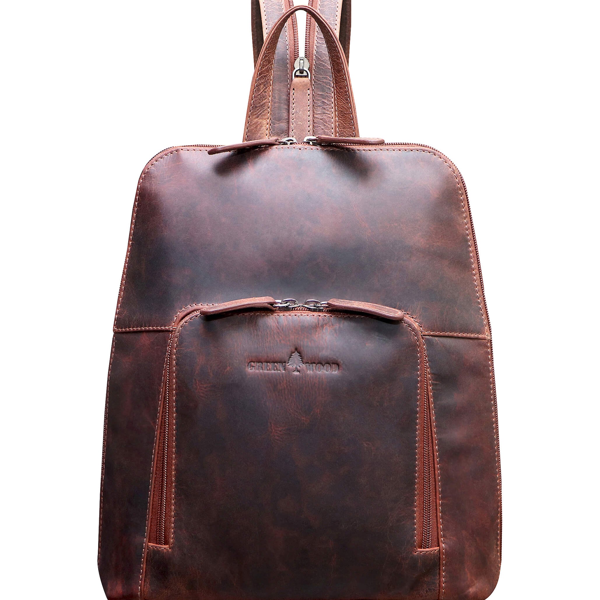 Anja Women Daypack Leather Small City Backpack Girls Modern