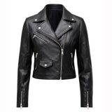 Thora Lederjacke Damen Echtleder, Reverskragen & Cropped Fit