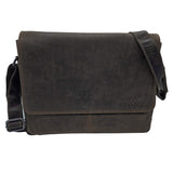 Bram Collegetasche Herren Leder Umhängetasche Damen 13,3 Zoll Laptop