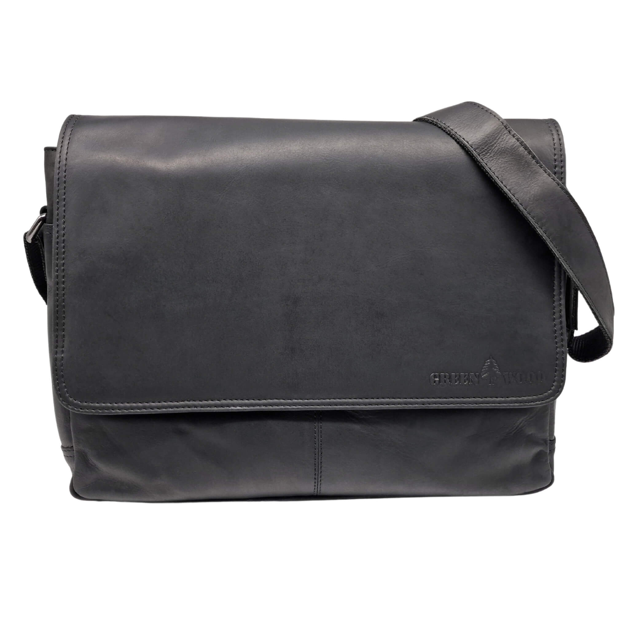 Bram College Bag Men Leather Shoulder Bag Women 13.3 Inch Laptop