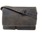 Van Umhängetasche mit Vielen Fächern Businesstasche Herren Leder