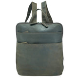 Luna Lederrucksack Damen Braun City Rucksack mit Vielen Fächern A4