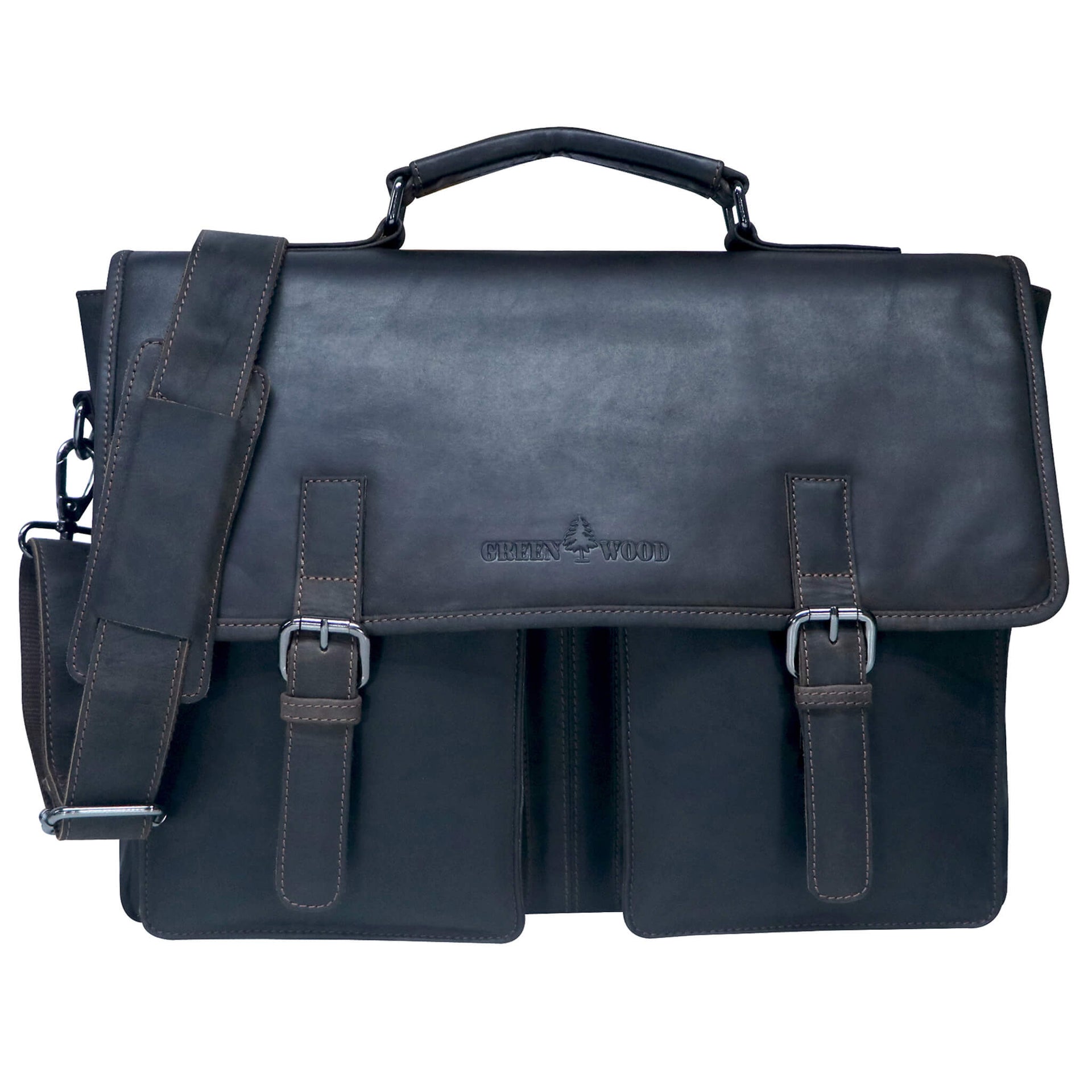 Charles Laptoptasche aus Leder Herren Aktentasche Damen Groß