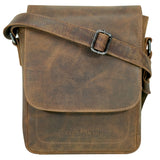 Fran Kleine Schultertasche Damen Umhängetasche Leder Herren Retro