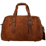 Rudy Leder Weekender Herren Duffle Bag Handgepäck Damen Vintage