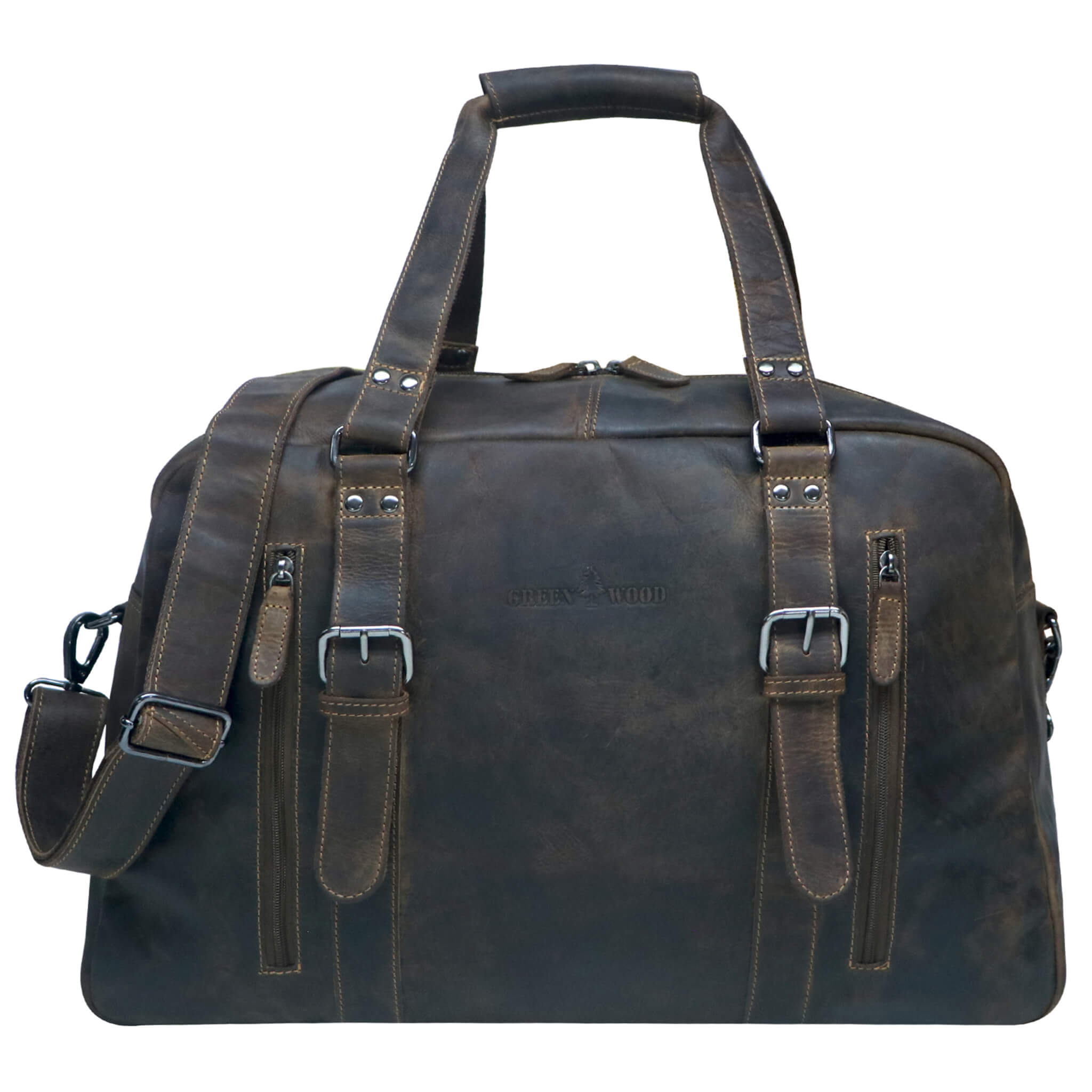 Rudy Leather Weekender Men Duffle Bag Carry On Luggage Women Vintage Greenwood Bucaddi Int. GmbH