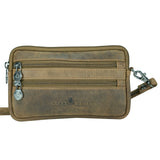 Baily Reise Halstasche Damen Leder Brusttasche Herren Gürteltasche