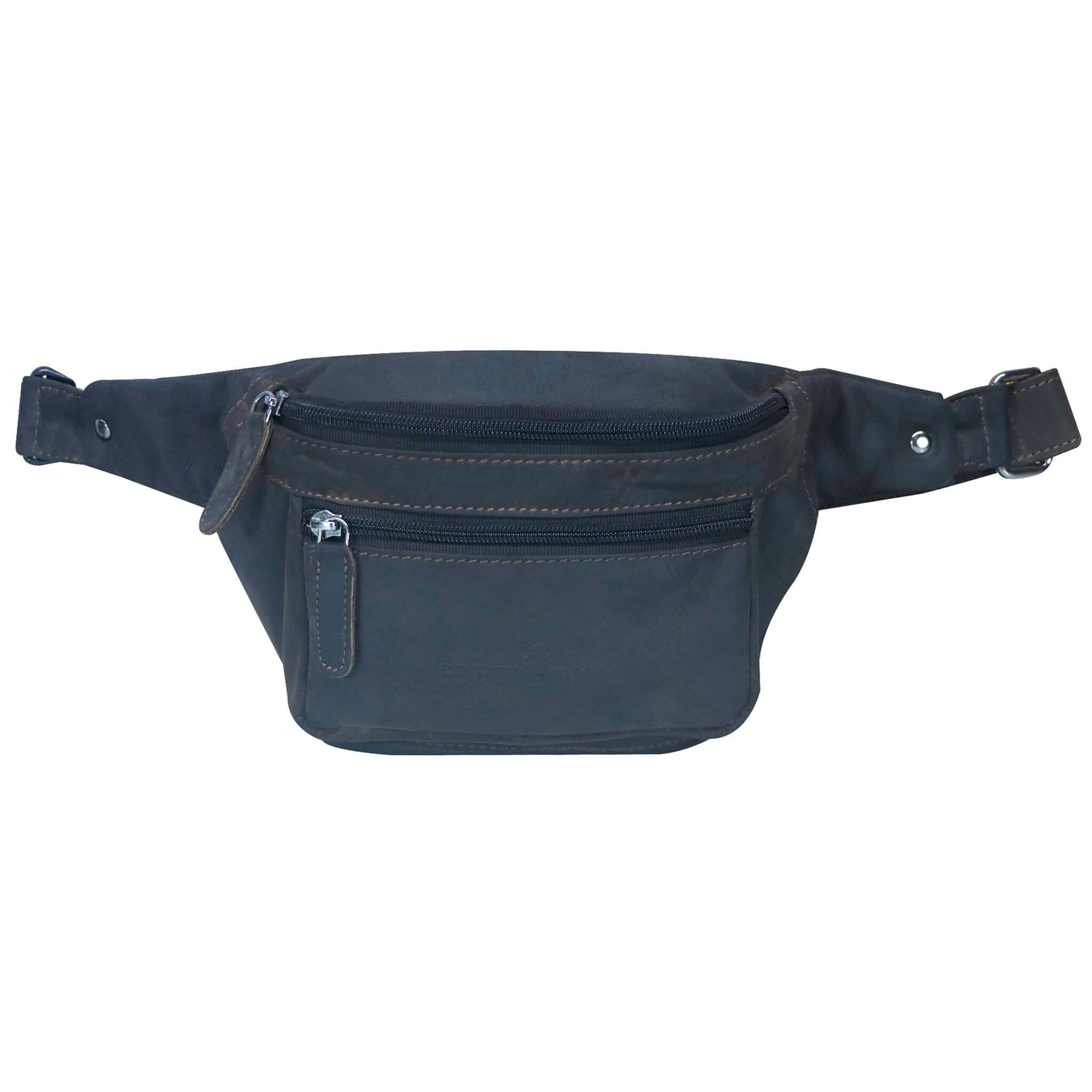 Xavi Fanny Pack Women Leather Bum Bag Men Belt Bag Black