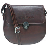 Frida Kleine Umhänge Handtasche Schwarz Leder Damentasche