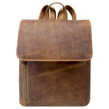 Kelly City Rucksack Damen Elegant Retro Lederrucksack Schwarz Herren