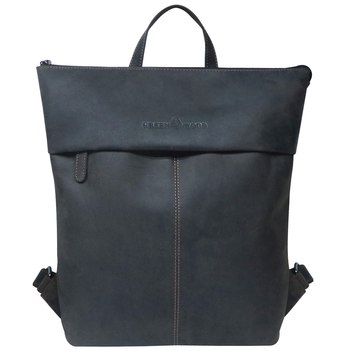 Ines Echtleder Rucksack Damen Lederrucksack Braun Herren A4 – Greenwood