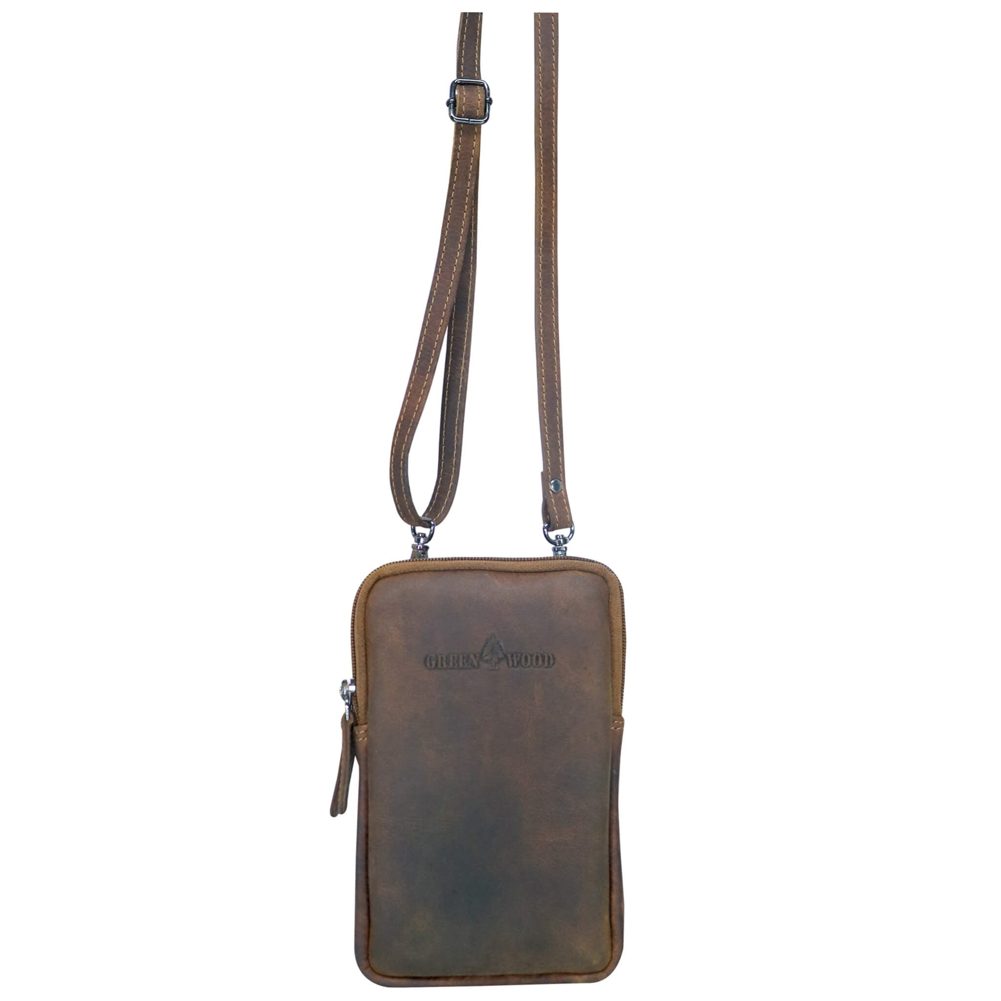 Oli Phone Bag with Zipper Leather Women Crossbody Mini Bag