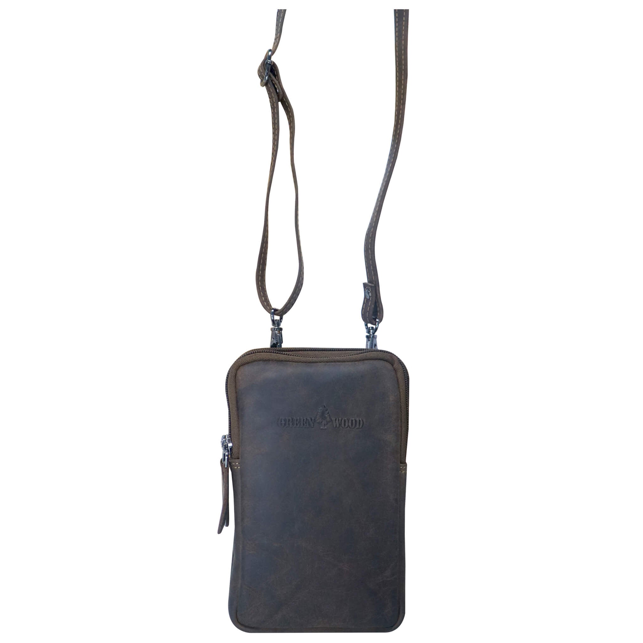 Oli Phone Bag with Zipper Leather Women Crossbody Mini Bag