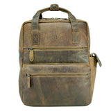 Greg Business Rucksack Herren Leder Laptop Rucksack Damen