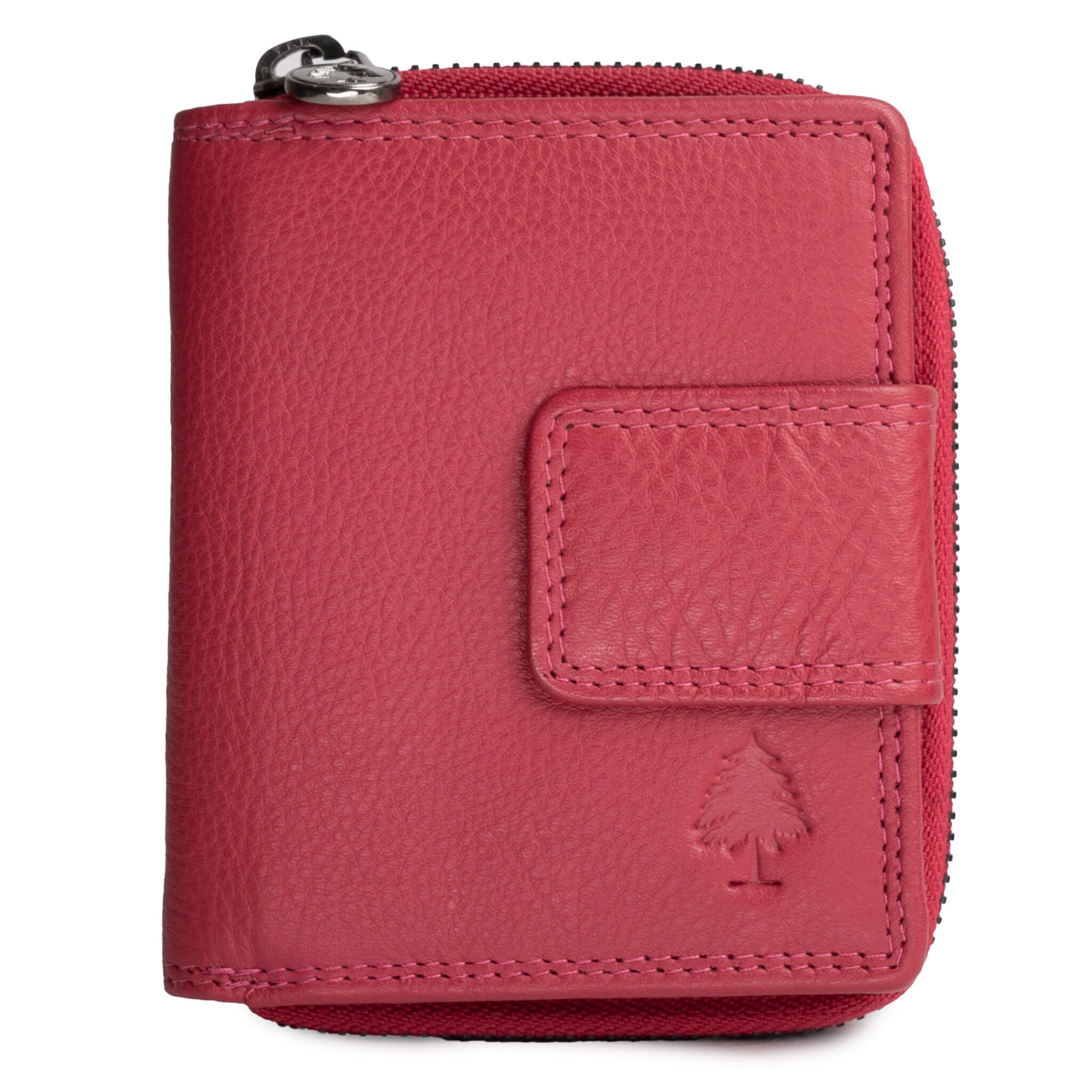 Akiro Small Leather Wallet Women with Zip Compartment Men