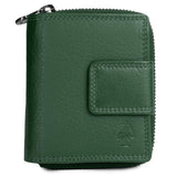 Akiro Portemonnaie Damen Klein Leder mit Reißverschlussfach Herren