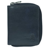 Greta Echt Leder Geldbeutel Damen mit Reißverschlussfach RFID-Schutz