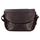 Brice Crossbody Bag Women Leather Shoulder Bag Brown Medium
