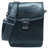 Eli Kleine Gürteltasche Leder mit Gürtelschlaufe und Schultergurt