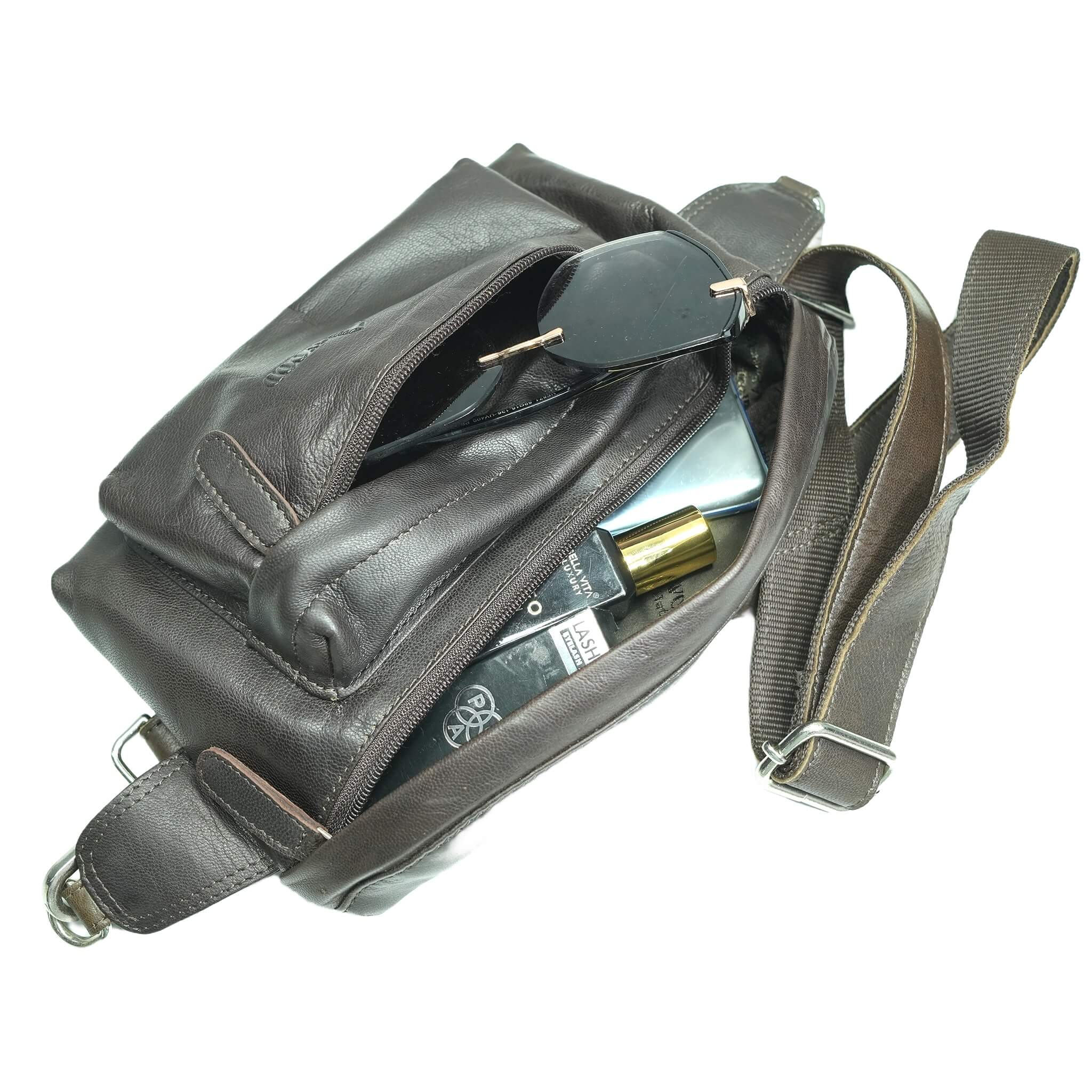 Frenou Bauchtasche Für Sport & Reisen – Verstellbar, 4 Reißverschlüsse, Dunkelgrau – Für Damen & Herren