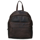 Lena Kleiner Rucksack Damen Stadtrucksack Lederrucksack Rot