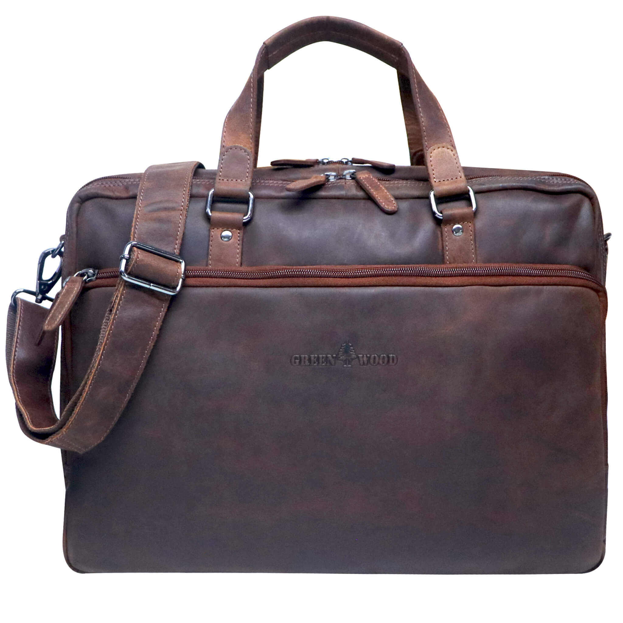 Dirk Laptop Bag Women Leather Brown Briefcase Men Modern XL