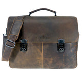 Karl Lehrertasche Damen Leder Businesstasche Herren mit 15 Zoll Laptophülle