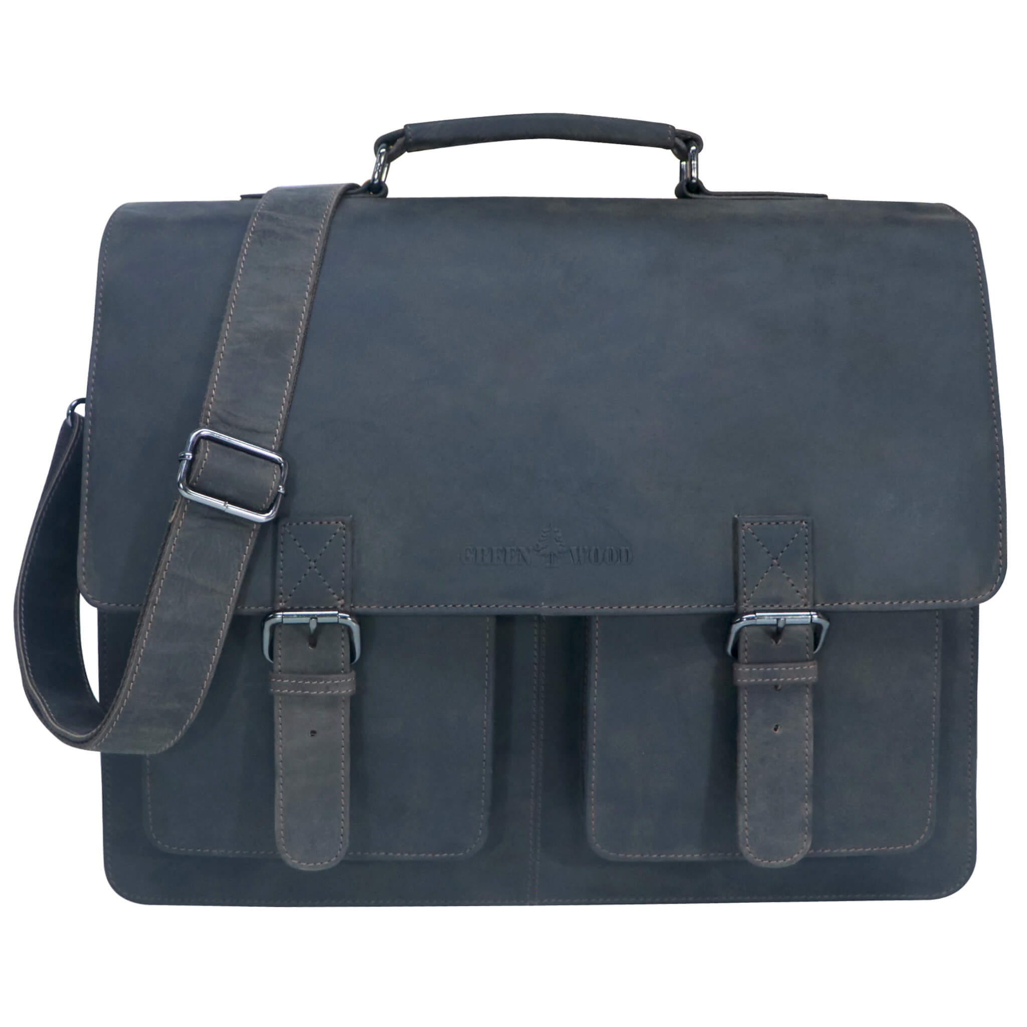 Otto Leather Bag Teacher Men Large Briefcase Women Vintage