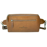 Ivar Herren Bauchtasche Leder Gürteltasche Blau Damen