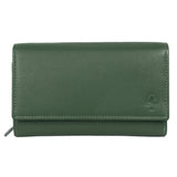 Yuki Large Wallet Women Purse Leather Red RFID Protection