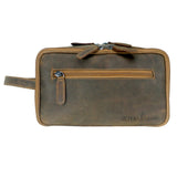 Gabi Kulturbeutel Männer Leder Kulturtasche Damen Wasserabweisend
