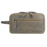 Gabi Kulturbeutel Männer Leder Kulturtasche Damen Wasserabweisend