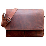 Leo Shoulder Bag Women Large Messenger Bag Men Laptop Bag 15.6"