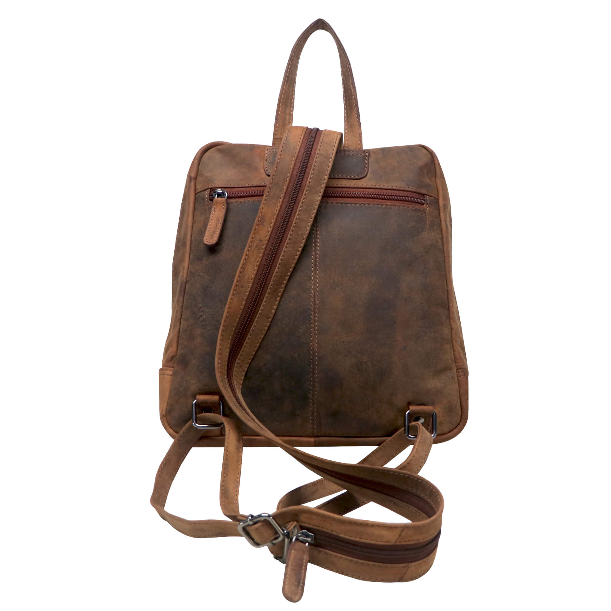 Anna Vintage Leather Backpack Women Small Backpack Leather Daypack Greenwood