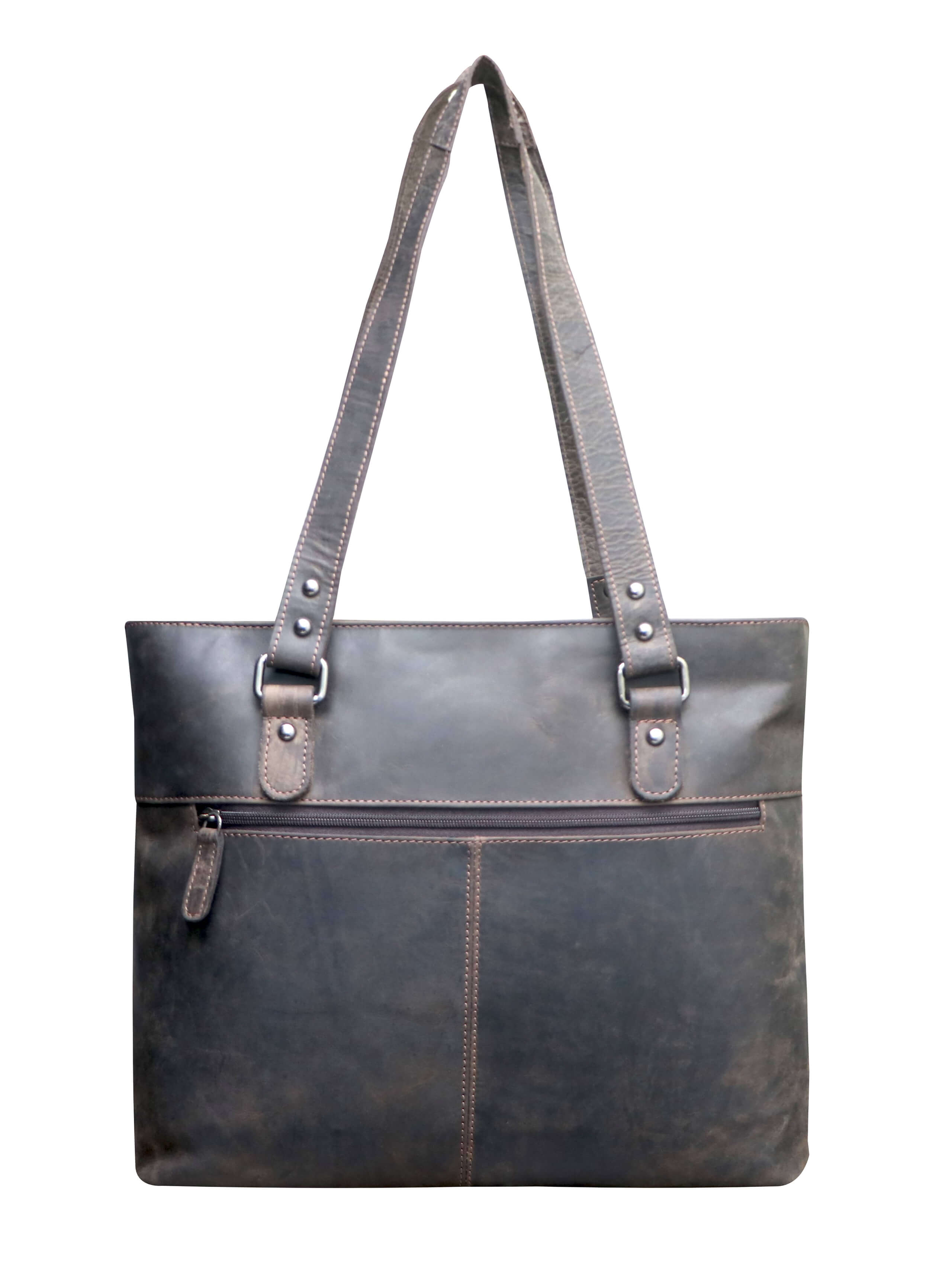 Ladies hot sale leather tote