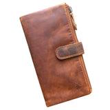 Elsa Portemonnaie mit Reißverschlussfach Damen Leder Geldbörse RFID