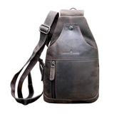 Tom Brusttasche Herren Leder Sling Bag Damen Umhängetasche