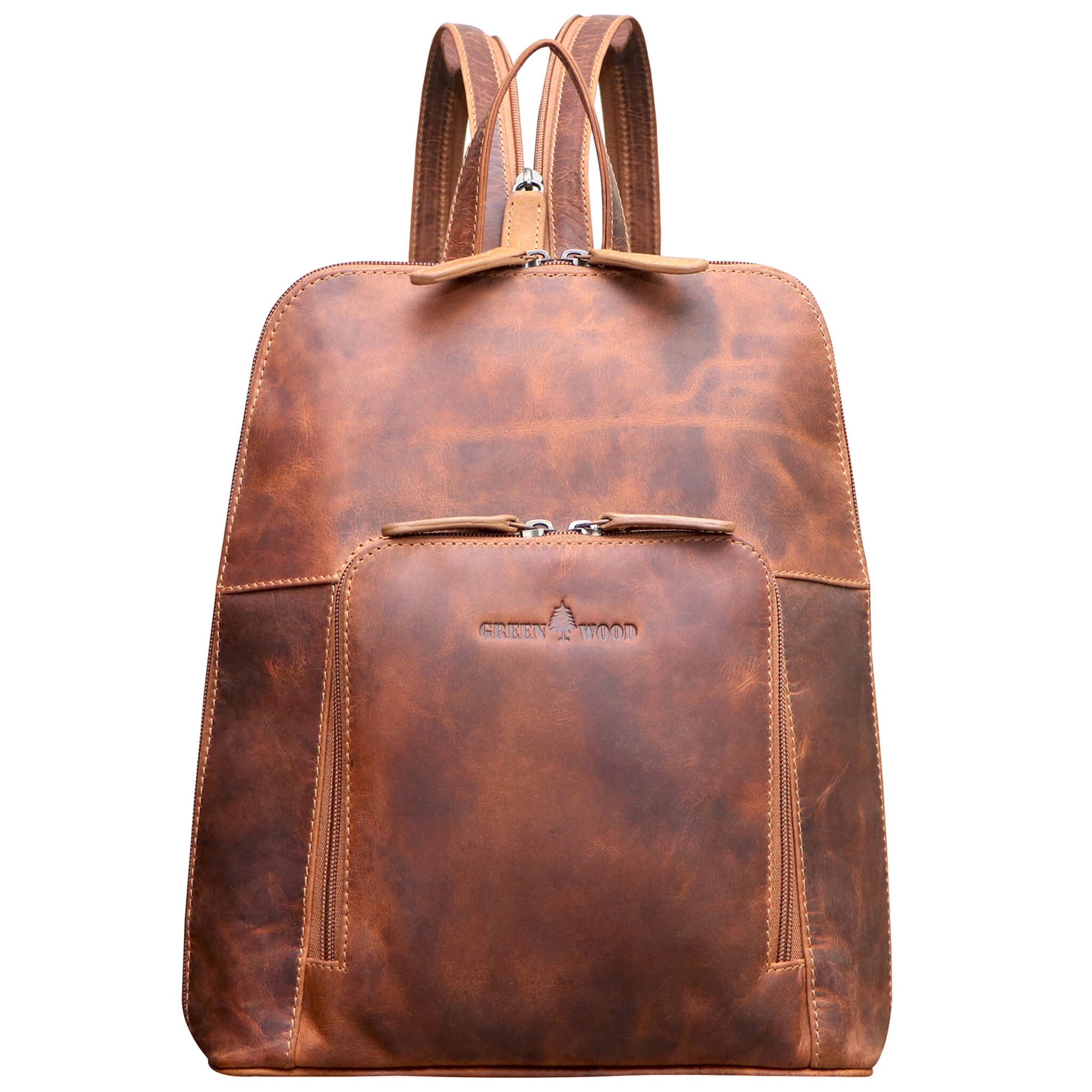 City Rucksack Leder Rucksack Damen Modern Anja