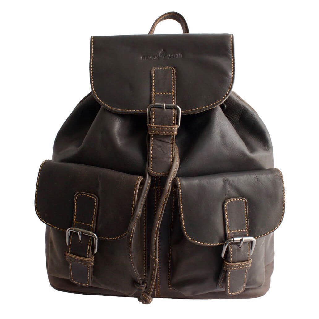 Sarah Vintage Leather Backpack Women Daypack Large Men Travel Backpack