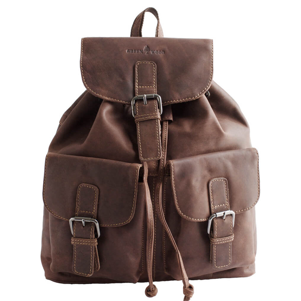 Sarah Vintage Leather Backpack Women Daypack Large Men Travel Backpack