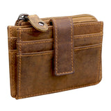 Vera Card Case Men with Coin Compartment and Key Ring Leather Women