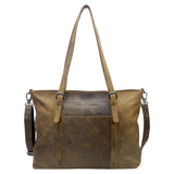 Silky Business Bag Women Large Leather Shopper with Shoulder Strap